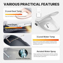 INUS 2900 ELECTRIC BIDET SEAT TEMPERATURE ADJUSTMENT IS2900-VCLEAN-WHT - WHITE - Like New