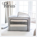 Periea Beau Foldable Stackable Fabric Steel Frames, 2 pc Set, Metallic Floral - Like New