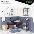 Woven Storage Baskets Organizing 4 Fabric Empty Organizer Bins 10QT - Dark Grey - Like New