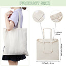 Roowest 60 Pack Canvas Tote Bags Bulk 16" x 15" Lightweight Medium - Brand New