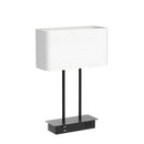 LAKUMU BEDSIDE TOUCH CONTROL 3 WAY DIMMABLE TABLE LAMP CREAM FABRIC SHADE - Like New