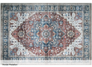 KATHY IRELAND HOME 8×10 FEET FLANNEL WASHABLE AREA & ACCENT - PERSIAN MEDALLION - Like New