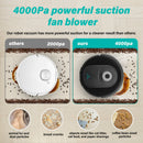 TIDY LIVING ROBOT VACUUM CLEANER,2 IN 1 ROBOT VACUUM AND MOP WITH 4000PA - BLACK - Like New