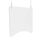 DEFLECTO HANGING BARRIER, 23.75" X 23.75", POLYCARBONATE 2/CARTON (PBCHPC2424) - Brand New