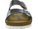 BIRKENSTOCK ARIZONA NL SFB - SIZE: WOMEN 10 - METALLIC SILVER - Scratch & Dent