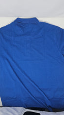 PACIFIC POLO CLUB MEN'S SHORT SLEEVES 3 BUTTONS POLO SHIRT - SIZE: MEN XL - BLUE - Brand New