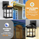 TOWPONICS SOLAR WALL LIGHTS OUTDOOR 2 PACK BLACK YM-3162-BLACK - BLACK/ALUMINUM - Like New