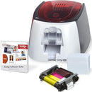 EVOLIS Badgy200 Card Printer Badge Studio+ Id Design Software - Black - Like New