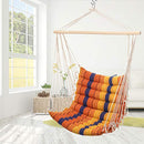Y- STOP Hammock Chair Hanging Rope Swing- Max 330 Lbs -Padded Cotton Weave - Brand New