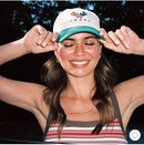 FRASIER STERLING COTTON PICKLEBALL HAT - CREAM/GREEN - Like New