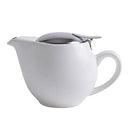 Auxmeware Ceramic Teapot, Heat Resistant Ceramic Tea Kettle 350ml/12oz - White - Like New