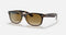 RAY BAN WAYFARER CLASSIC RB2132 POLISHED LIGHT BROWN GRADIENT LENSES - Like New