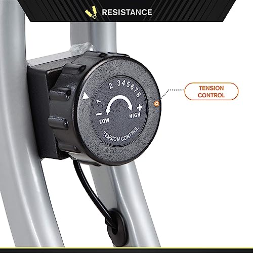 CIRCUIT FITNESS CIRCUIT FITNESS FOLDING UPRIGHT EXERCISE BIKE AMZ-150BK - BLACK - Like New