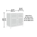 SAUDER 420035 NORTH AVENUE DISPLAY CABINET FOR TVS UP TO 32" CHARTER OAK - BROWN - Like New