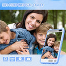 E Teacher Kids Phone Boys 3.97" Toys Learning Music Games Silicone Toddler Blue - Like New