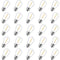 MINETOM 25 PACK S14 LED 0.6W RPLACEMENT LIGHT BULBS - WARM DIMMABLE E26 BASE - Brand New