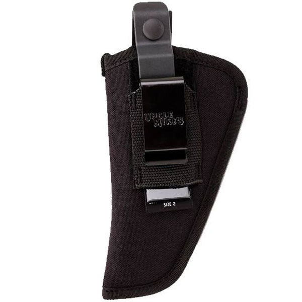 UNCLE MIKE'S SIZE 2 AMBIDEXTROUS SIDEKICK HIP HOLSTER W/ MAG POUCH - BLACK - Like New