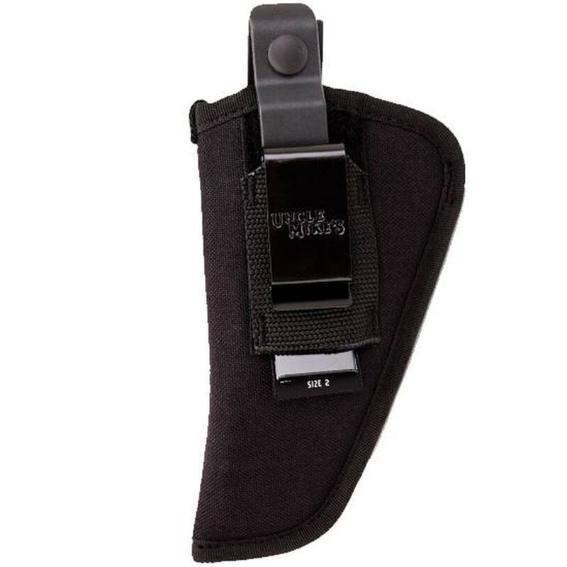 UNCLE MIKE'S SIZE 2 AMBIDEXTROUS SIDEKICK HIP HOLSTER W/ MAG POUCH - BLACK - Like New