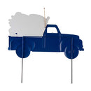 Glitzhome Metal Truck Patriotic Yard Signs with Stake Welcome American Holiday - Brand New