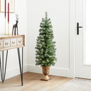 NATIONAL TREE COMPANY PRE-LIT ARTIFICIAL TREE MONTCLAIR SPRUCE 4 FT BLACK/GOLD - Brand New