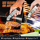 IMSAFERELL DIGITAL MEAT THERMOMETER INSTANT READ BACKLIGHT BLACK/SILVER - Like New
