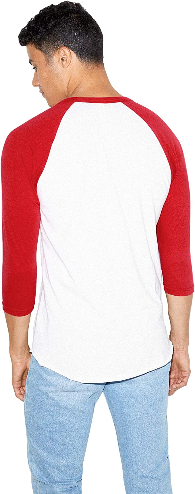 BB453W American Apparel Unisex 3/4-Sleeve Raglan T-Shirt New