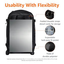 AMAZON BASICS TRAVEL BACKPACK CARRY ON FLIGHT APPROVED EXPANDABLE - BLACK - Brand New