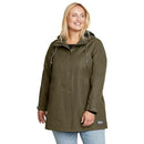 0638 EDDIE BAUER WOMENS CHARLY PARKA Suede Slate Size L - Brand New