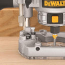 DEWALT ROUTER FIXED/PLUNGE BASE KIT VARIABLE SPEED 1.25 HP (DWP611PK) - Yellow - Like New