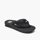 RF001626BLA REEF Women Fanning Bottle Opener Flip Flops Black Size 11 - Like New