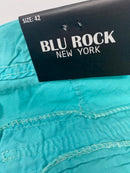 BLU ROCK MEN'S DISTRESSED CARGO SHORTS - SIZE: MEN 42 - MINT - Like New