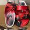 BIRKENSTOCK ARIZONA ESSENTIALS EVA NARROW WIDTH MEN 6N WOMEN 8N RED/BLACK/WHITE - Like New