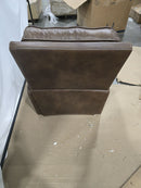 GENERIC LEATHER PUSH BACK RECLINER - BROWN - Like New