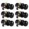 Probrico Black Door Knobs Interior Passage Knobs 6 Pack DL609BKPS - Matte Black Like New