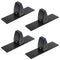 4 Pack Black Office Desk Partition Clamp, T Shaped Sneeze Guard Bracket Support - Like New