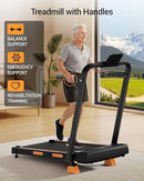 LONTEK 3 IN 1 WALKING PAD TREADMILL FOLDING WITH HANDLE BAR, X5F - CARBON BLACK - Brand New