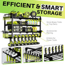 HIPIDIAN LARGE POWER TOOL ORGANIZER WALL MOUNT - DARK BLACK - Like New