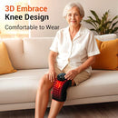 COMFYTEMP 3D RED LIGHT THERAPY KNEE WRAP WITH VIBRATION - BLACK - Like New