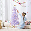 Best Choice Products 4ft Pre-lit Christmas Tree, Twinkling LED Lights - Lavender - Brand New