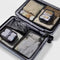 OPEN STORY 7PC PACKING CUBE SET WITH COMPRESSION - BLACK - Like New