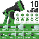 Tyrellso 100ft Expandable Garden Hose Kink Free 10 Patterns Nozzle - Black - Like New