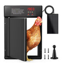 XBRIGHT SOLAR POWERED AUTOMATIC CHICKEN COOP DOOR TIMER LIGHT SENSOR - BLACK - Like New
