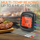 NUTRICHEF SMART BBQ THERMOMETER TRAVEL ZIP CASE UPGRADED - BLACK - Like New