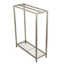 KINGSTON BRASS SCC8358 EDENSCAPE FREESTANDING TOWEL-RACK - BRUSHED NICKEL - Like New
