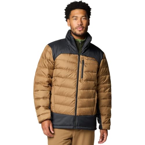208618 COLUMBIA MEN AUTUMN PARK II DOWN JACKET - DELTA/BLACK - SIZE M - Brand New