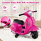 COSTWAY KIDS RIDE ON MOTORCYCLE WITH TRAINING WHEELS 6V BATTERY 26"X20" - PINK - Like New