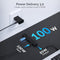 SABRENT MULTI-PORT USB TYPE-C HUB 4K HDMI 2.0 POWER DELIVERY 3.0 - BLACK - Like New