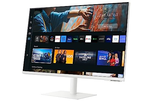 SAMSUNG 32" M70C SMART MONITOR 4K UHD STREAMING TV USB-C ERGONOMIC STAND - WHITE - Like New