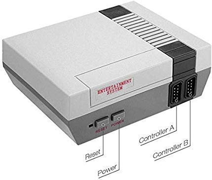 OMKARSY GAME CONSOLE CLASSIC EDITION BUILT 620 GAMES 2 CONTROLLERS 8 BIT - Like New