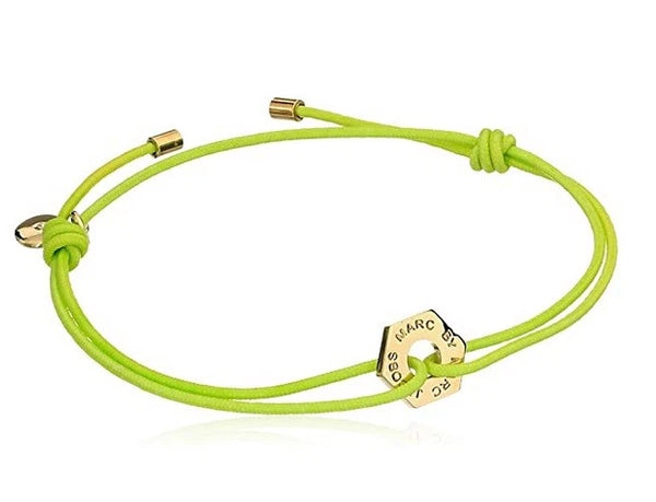 MARC JACOBS BOLT FRIENDSHIP STRETCH BRACELET - TOUCAN GREEN - Brand New